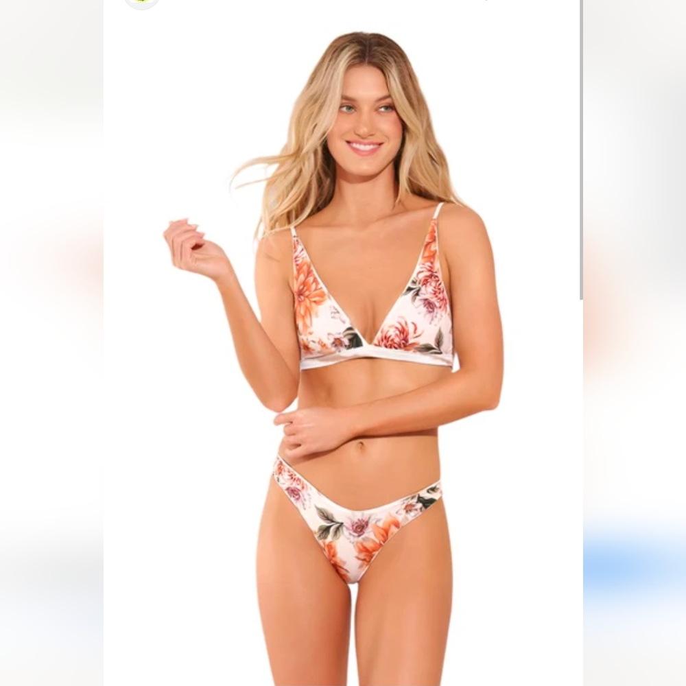 Maaji 4-way reversible Elle bikini LArge top small bottom NEW